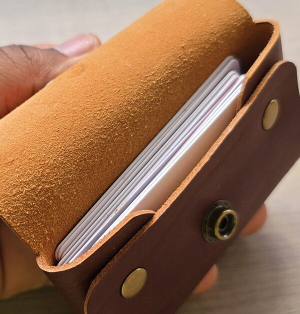 Seamless Veg Tan Card Holder - Image 5